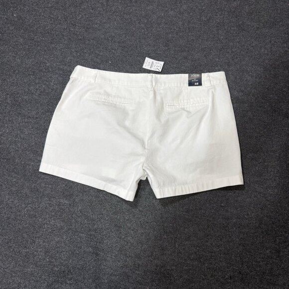 J Crew Women's Shorts 3.5 Inches Inseam classic Chino Size16 In Color White - Picture 3 of 7